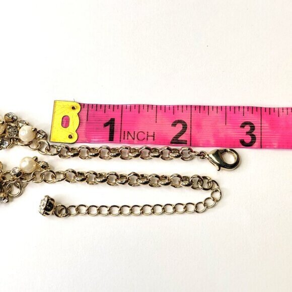 Statement Pearls and Crystal Choker Necklace - Picture 12 of 16